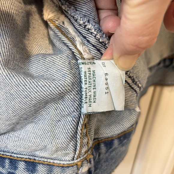 Guess Denim Jean Vest Georges Marciano Men's XL Style 10804 VTG 80's Distressed - Picture 8 of 16